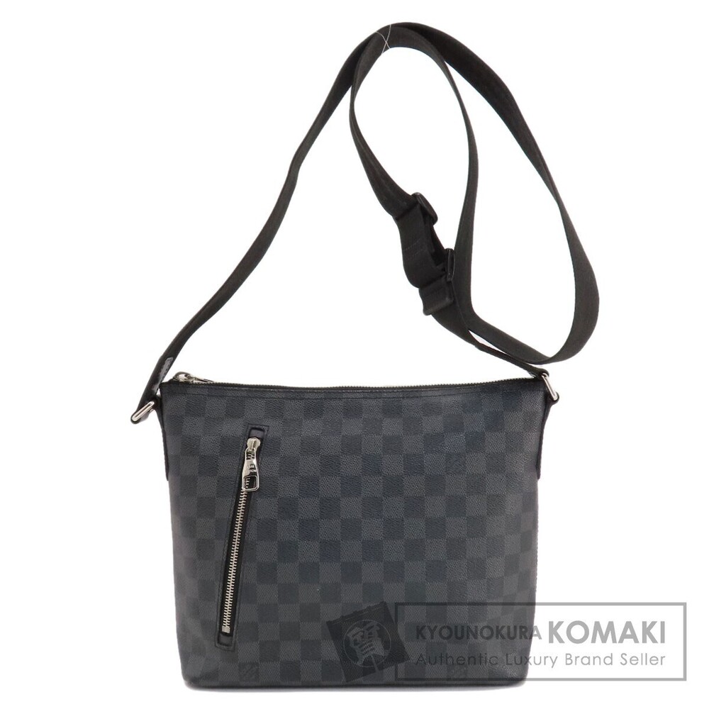 Louis Vuitton Mick Damier Graphite Black Shoulder Bag Canvas